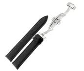 Akcesoria do zegarków - Skórzany pasek do zegarka 20 mm JVD R42401-20 czarny - miniaturka - grafika 1