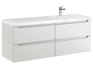 Szafka Wisząca Z Umywalką ETH 120 cm S Prawa - Kaszmir Mat - Szafki łazienkowe - miniaturka - grafika 1