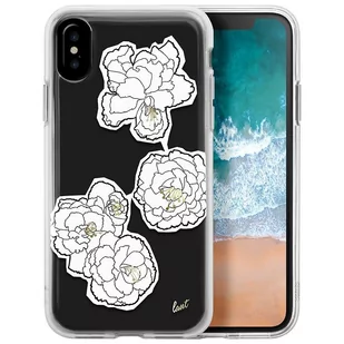 LAUT Według Pop Mono blooms, pokrowiec ochronny do iPhone'a X, czarna/biała 731374 - Etui i futerały do telefonów - miniaturka - grafika 1