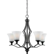 Lampy sufitowe - Quoizel Sarah QZS-SR5005IN-AM żyrandol 5x60W/E27 QZS-SR5005IN-AM - miniaturka - grafika 1