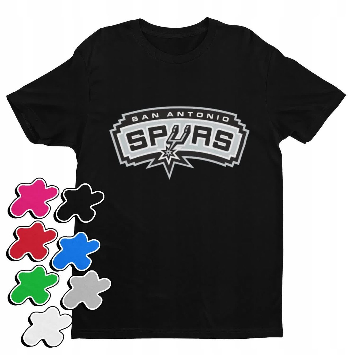 Koszulka T-Shirt Dziecięca Z Nadrukiem San Antonio Spurs Nba -S 122-134
