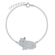 Biżuteria dla dzieci - Królik Lew Miniaturka Bransoletka srebro - MEJK Jewellery - miniaturka - grafika 1