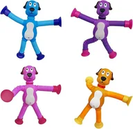 Zabawki sensoryczne - PIESEK ROZCIĄGAJĄCE SENSORYCZNA ANTYSTRESOWA PRZYSSAWKA RURKI TUBY POP - miniaturka - grafika 1