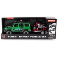 Samochody i pojazdy dla dzieci - Samochód terenowy z motocyklem - zabawka - miniaturka - grafika 1