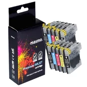 Tusze oryginalne - Zestaw 10x Tusz MASMO do Brother LC980 LC1100 DCP-195C DCP-365CN DCP-395CN DCP-145C MFC-790CW CMYK - miniaturka - grafika 1