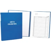 Segregatory - Teczka akt osobowych ABCDE twarda okładka binda wew. bez treści niebieska 1824-339-139 WARTA - miniaturka - grafika 1