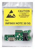 Części serwisowe do telefonów - ORYGINAŁ OEM PŁYTKA GNIAZDO ŁADOWANIA USB ZŁĄCZE DO INFINIX NOTE 30 5G - miniaturka - grafika 1