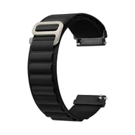 Akcesoria do smartwatchy - Pasek Opaska Bransoleta Alpine Czarny uniwersalna 20mm - miniaturka - grafika 1