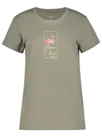 Koszulki i topy damskie - Icepeak Koszulka "Makawao" w kolorze khaki - miniaturka - grafika 1