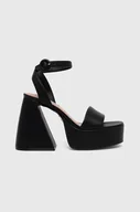 Sandały damskie - Steve Madden sandały Paysin kolor czarny SM11002379 - miniaturka - grafika 1