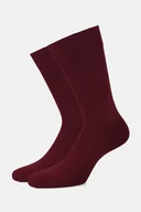 Skarpetki męskie - Skarpety Bordowe Gładkie - miniaturka - grafika 1