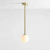 Lampy sufitowe - Aldex Szklana lampa wisząca PINNE zwis nad stół modernistyczny biały 1080PL_G40_M - miniaturka - grafika 1