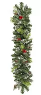 Ozdoby bożonarodzeniowe - Łańcuch na choinkę 100cm zielony, girlanda choinkowa, średnica 15cm - miniaturka - grafika 1