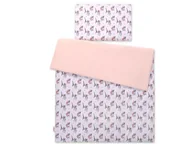 Pościel dla dzieci - Pościel dla niemowląt 2-częściowa bawełniana - buldożki białe - miniaturka - grafika 1