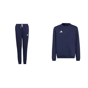 adidas ENTRADA22 SWEAT PANTS AND SWEAT TOP YOUTH, Team Navy Blue 2, 11-12 Years - Koszulki i topy damskie - miniaturka - grafika 1