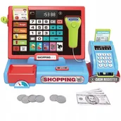Zabawy w naśladowanie dorosłych - 2 x DUŻA KASA FISKALNA Sklepowa DLA DZIECI KALKULATOR Skaner DŹWIĘK MATADI - miniaturka - grafika 1