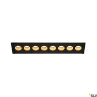 Oprawy, klosze i abażury - SLV Lampa wpuszczana MILANDOS 8 czarna 2700K 45 1005423 - miniaturka - grafika 1