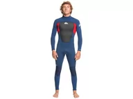 Pianki do pływania - Pianka Quiksilver 4/3mm Prologue Men Back Zip Steamer Wetsuit Insignia / High Risk 2022 Rozmiar M - miniaturka - grafika 1