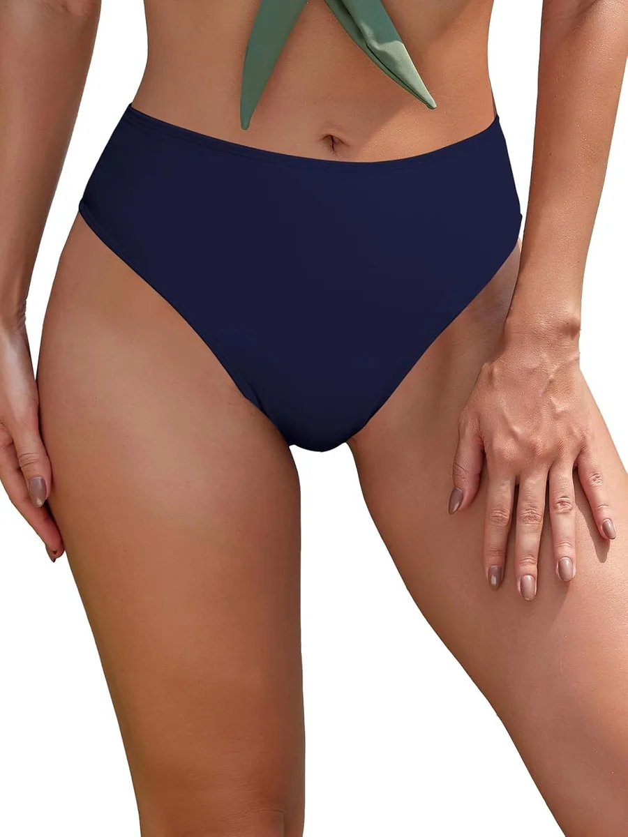 Damskie spodnie bikini z wysokim stanem, stringi brazylijskie, rozmiar M