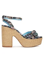 Espadryle damskie - DeeZee Espadryle RT2206125 Czarny - miniaturka - grafika 1