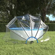 Akcesoria do basenów - vidaXL Kopuła na basen, okrągła, 467x234 cm, PVC - miniaturka - grafika 1