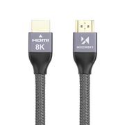 Kable USB - Wozinsky kabel HDMI 2.1 8K 60 Hz 48 Gbps / 4K 120 Hz / 2K 144 Hz 2m srebrny (WHDMI-20) - miniaturka - grafika 1