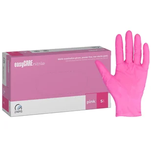 EasyCare Nitrile, rękawice nitrylowe, niejałowe, bezpudrowe, różowe, rozmiar S, 100 sztuk - Rękawiczki jednorazowe EasyCare Nitrile, rękawice nitrylowe, niejałowe, bezpudrowe, różowe, rozmiar S, 100 sztuk - Rękawiczki jednorazowe - miniaturka - grafika 1
