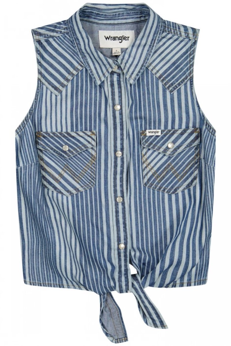 camicie damskie wrangler 112378155 multistripe