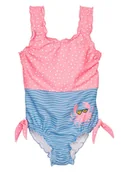 Stroje kąpielowe dla dziewczynek - Playshoes Strój kąpielowy w kolorze błękitno-jasnoróżowym - miniaturka - grafika 1