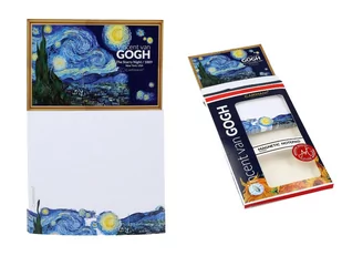 Notes magnetyczny, duży - V. van Gogh, Gwiaździsta Noc (CARMANI) - Notesy i bloczki - miniaturka - grafika 1