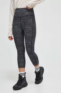 Icebreaker legginsy sportowe Fastray damskie kolor czarny wzorzyste - Legginsy - miniaturka - grafika 1