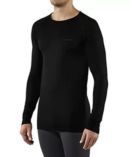 Koszule męskie - FALKE Falke Arctic AC koszula męska, z długim rękawem, z włókien funkcyjnych, 1 sztuka czarny czarny (Black 3000) XX-L 33567 - grafika 1
