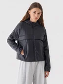 Kurtki damskie - 4F Kurtka puchowa w kolorze czarnym - miniaturka - grafika 1
