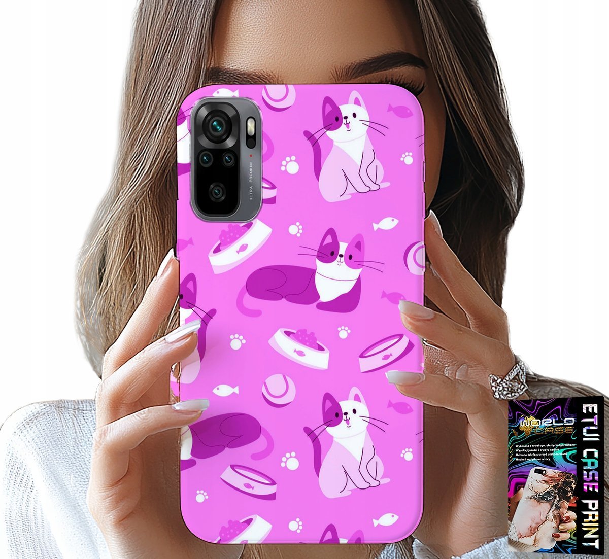 ETUI DO XIAOMI NOTE 10 / 10S - LOVE CAT, WZORY Z KOTAMI KOTY, POKROWIEC