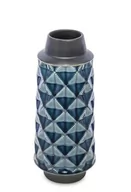 Wazony i flakony - Art Pol Wazon ceramiczny 27,5 x 11,5 x 11,5 cm (granatowy) - miniaturka - grafika 1