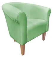 Fotele - ATOS Fotel Milo D7 seledynowy nogi 20 buk - miniaturka - grafika 1