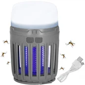 Lampy owadobójcze - Lampa owadobójcza UV turystyczna 3w1 na komary, muchy, ćmy - miniaturka - grafika 1