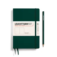 Notesy i bloczki - Notatnik Leuchtturm1917 Paperback B6+, Twarda Oprawa, Gładki, Forest Green - miniaturka - grafika 1