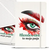 Notesy i bloczki - Notes Notatnik A5 Biały BLENDOWANIE TO PASJA Wzory - miniaturka - grafika 1