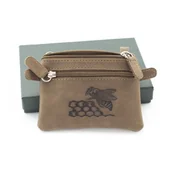 Etui na klucze - Etui skórzane na klucze z emblematem pszczoły PS1 - miniaturka - grafika 1