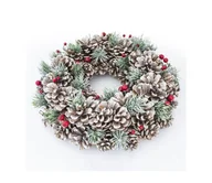 Ozdoby bożonarodzeniowe - Wieniec świąteczny śr. 26 cm - miniaturka - grafika 1