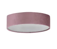 Lampy sufitowe - Searchlight 23298-2PI - Plafon DRUM PLEAT 2xE27/60W/230V różowy - miniaturka - grafika 1