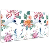 Podkładki na biurko - Ochronna mata na biurko Żurawie w locie 100x50 cm, Dywanomat - miniaturka - grafika 1