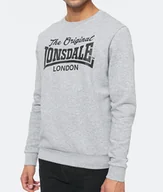 Bluzy męskie - Bluza LONSDALE BURGHEAD szara prosta-XXL - miniaturka - grafika 1