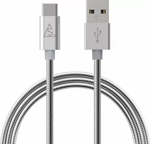 BlueLounge Smartline kabel USB-C 2.0 metalowy 1m srebrny - Kable USB - miniaturka - grafika 1