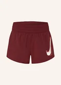 Spodenki damskie - Nike Szorty Do Biegania 2 W 1 One Swoosh rot - miniaturka - grafika 1