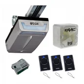 Zestawy do bram - FAAC Zestaw D1000 EXTENDED do bram garażowych o wysokości do 2,6m + Lampa - miniaturka - grafika 1