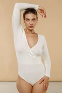 Body - Kopertowe body : Kolor - Śmietankowa biel, Rozmiar - 34 - Bombshe - miniaturka - grafika 1