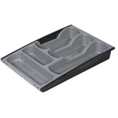 Pozostałe akcesoria kuchenne - Curver Wkład do szuflad czarny / srebrny - miniaturka - grafika 1