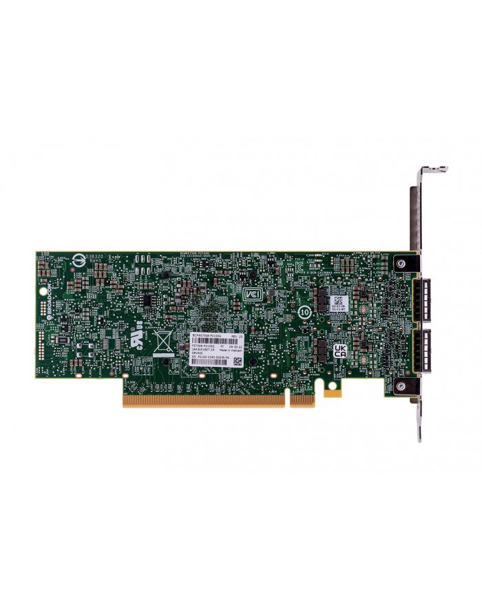 Broadcom karta siecowa P2100G 2x 100GbE QSFP56 PCIe NIC 40 x16